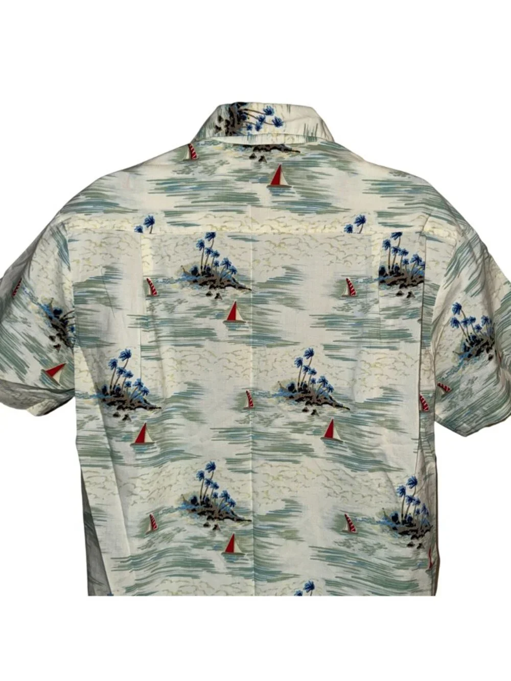VTG Bubba Gump Button Front Shirt Mens S Hawaiian Lt Dans Aloha Gear Vacation - Picture 5 of 7